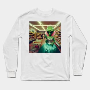 Aliens-Foreign Foods Section Long Sleeve T-Shirt